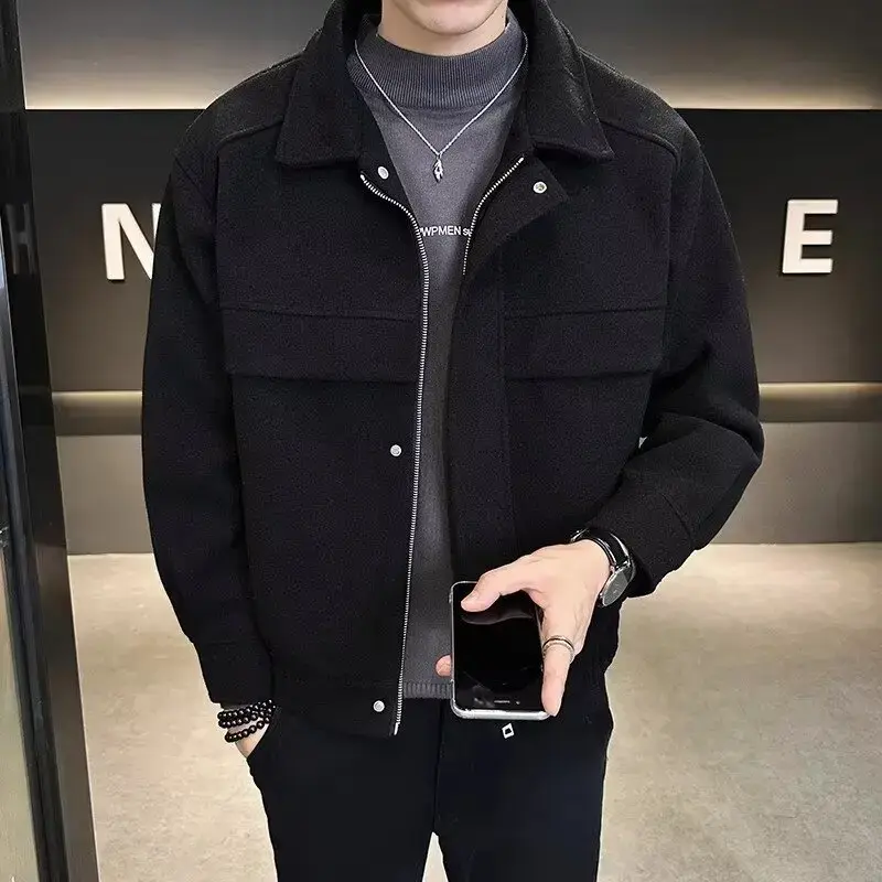 New In Jackets Trendy Mens Winter Jacket Cropped Thickened Top Man Jacket Coats Casual Fashion Coat Thin Material Regular Fit