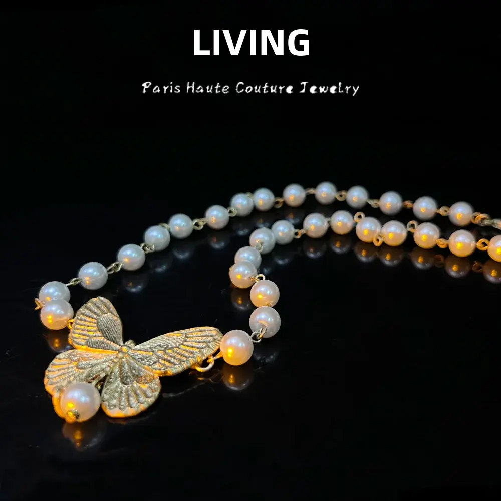 D Home Butterfly Best Seller Suite French Simple Copper Plated True High Version Butterfly Earrings Clavicle Chain Bracelet