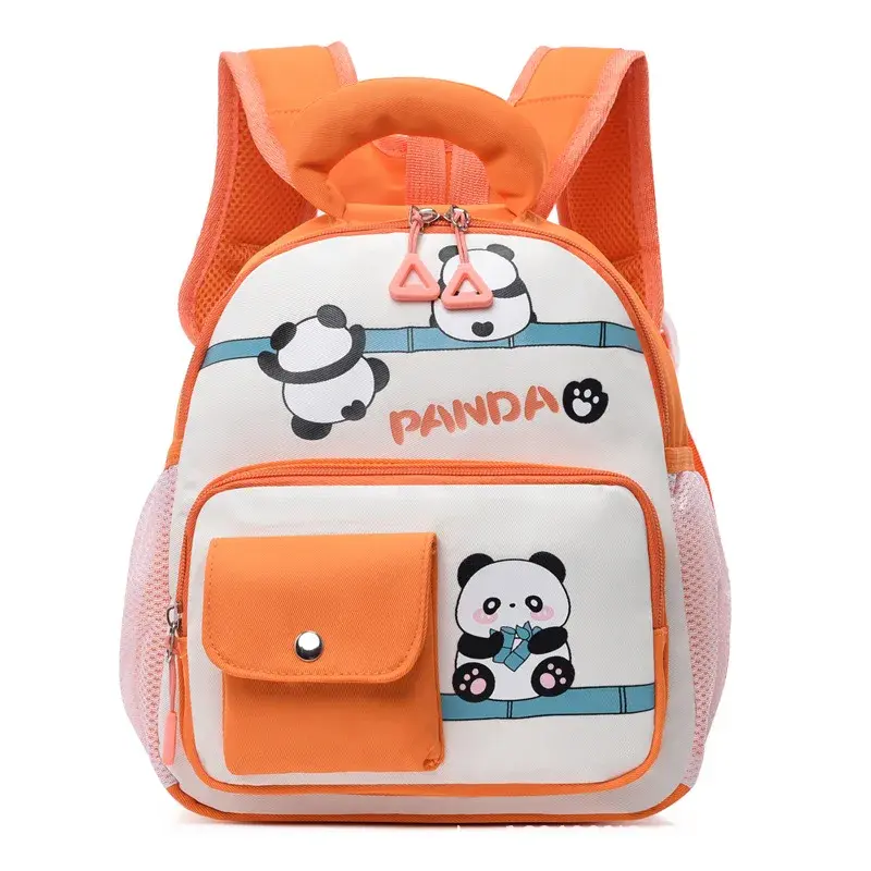 Cute Panda Cartoon Backpack for Boys And Girls Nursery School Bag Dual Shoulder Bag Trendy Bag New Model Children's Bag