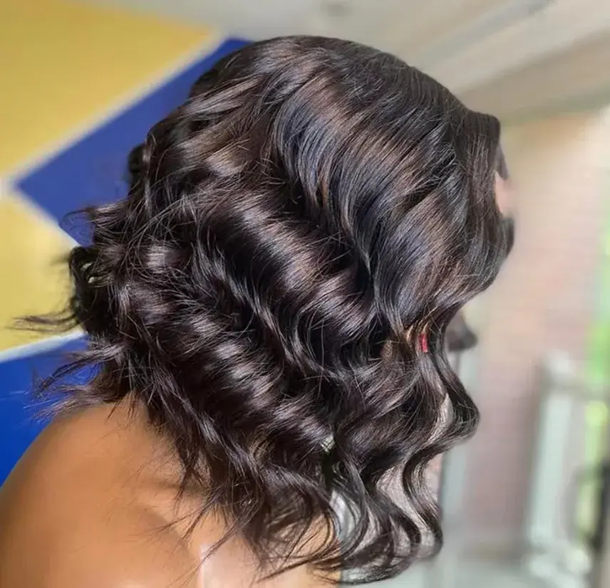 African Women's Front Lace Curly Hair Factory Direct Shipment New Product Lace Wig Set European American Cross-border Item