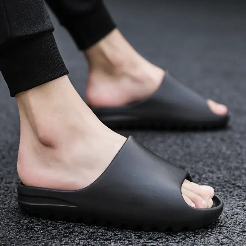 Cross-Border Amazon Men's Sandals Coconut EVA Indoor Outer Wear Thick Base Soft Bottom Couple Plus Size Shoes Step-On Mens Footw