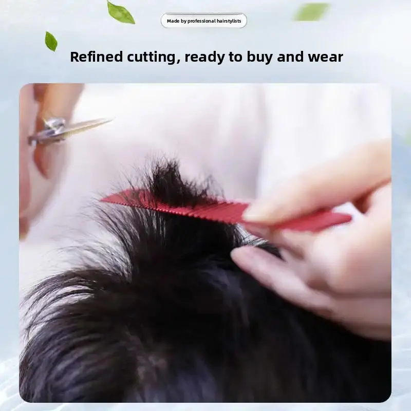 Men's Full Head Cover Wig Short Natural Style Lightweight Breathable Gray Covering Fake Hair Thin Seamless Comfortable