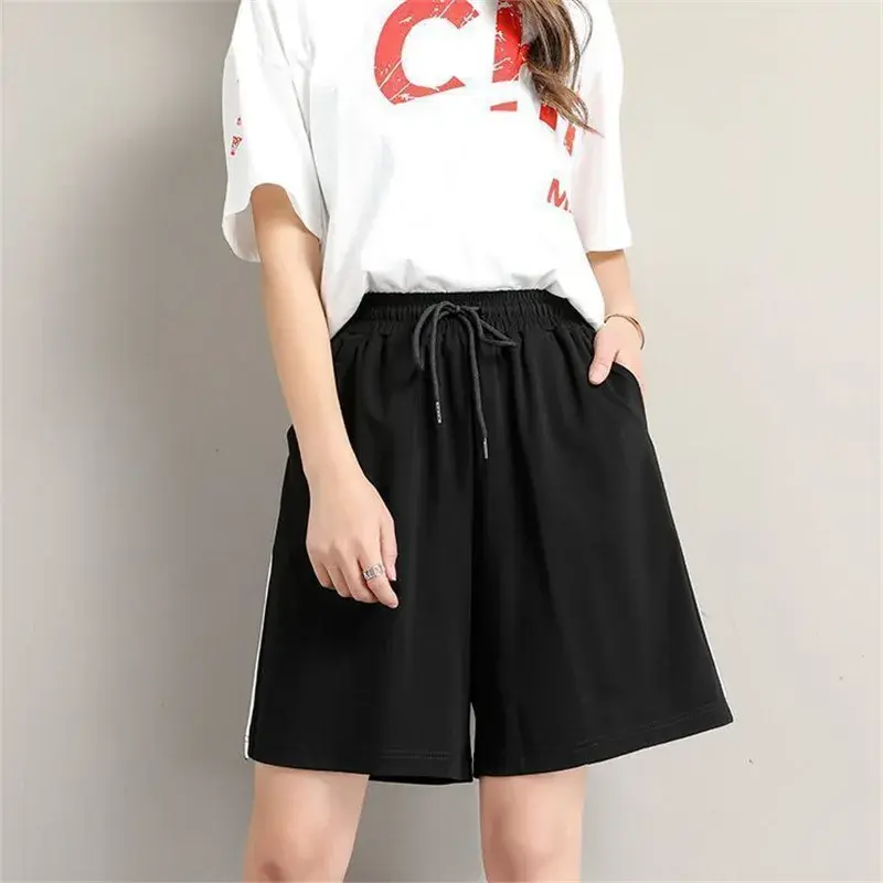 Fashionable Casual Sporty Women's Shorts Three-Bar Pants Student Couple Summer Hit Style Versatile Comfortable Long Pants
