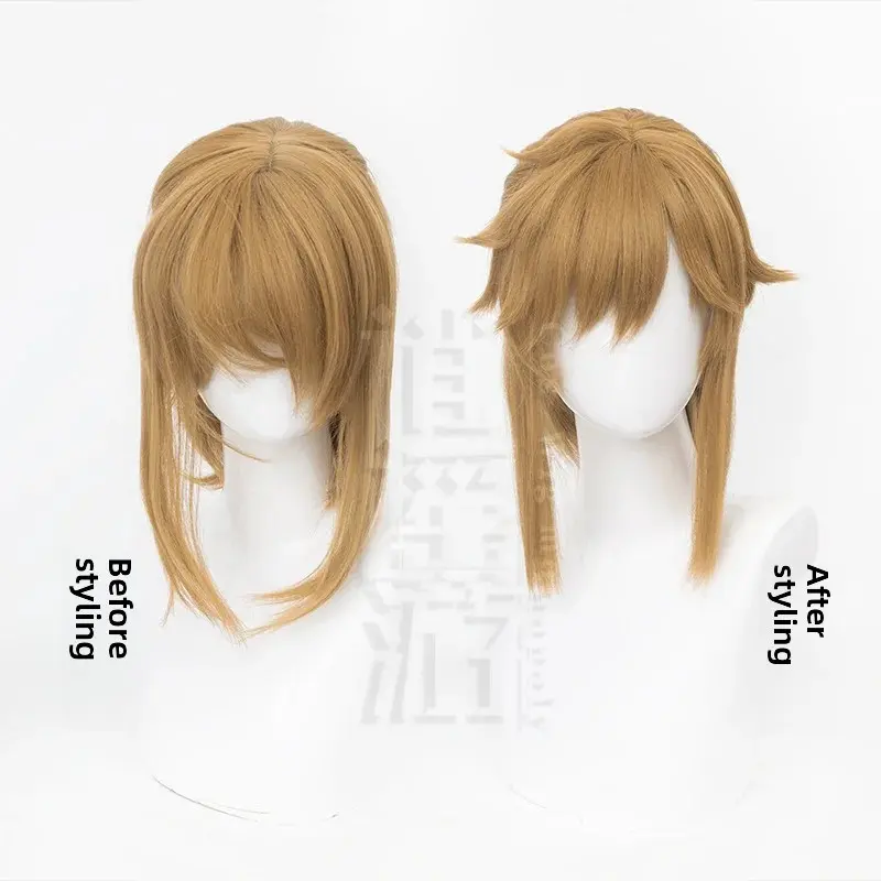 Xiangyao Yousei Fairy Tale Linke Cosplay Wig Simulated Hair Top Half Tied Hair Wig Anime Real Show Mechanism Hair Cap