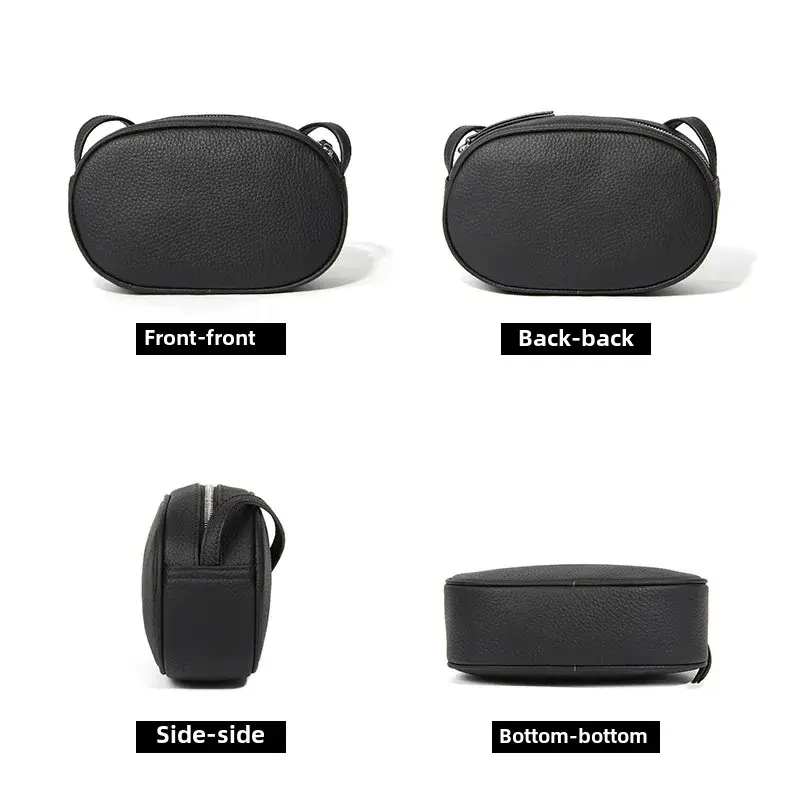 Fashionable Versatile Women's Crossbody Bag Large Capacity Simple Design Headlayer Cow Leather Shoulder Bag New Model