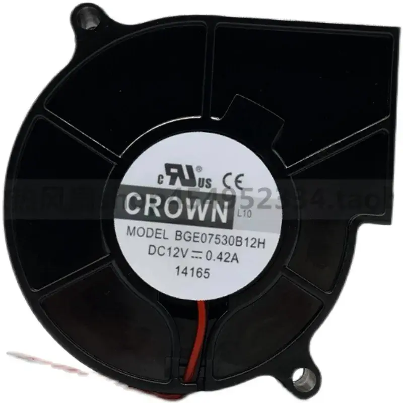 New Large Wind Fan 7CM Drum Fan 7530 12V 24V Mask Machine Centrifugal Humidifier Fan Cooling and Heating Air Circulation System 