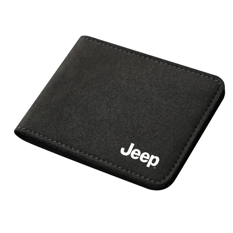 Jeep Leather Driving License Cover Two-in-one License Registration Document Holder Driver Photo Card Wallet