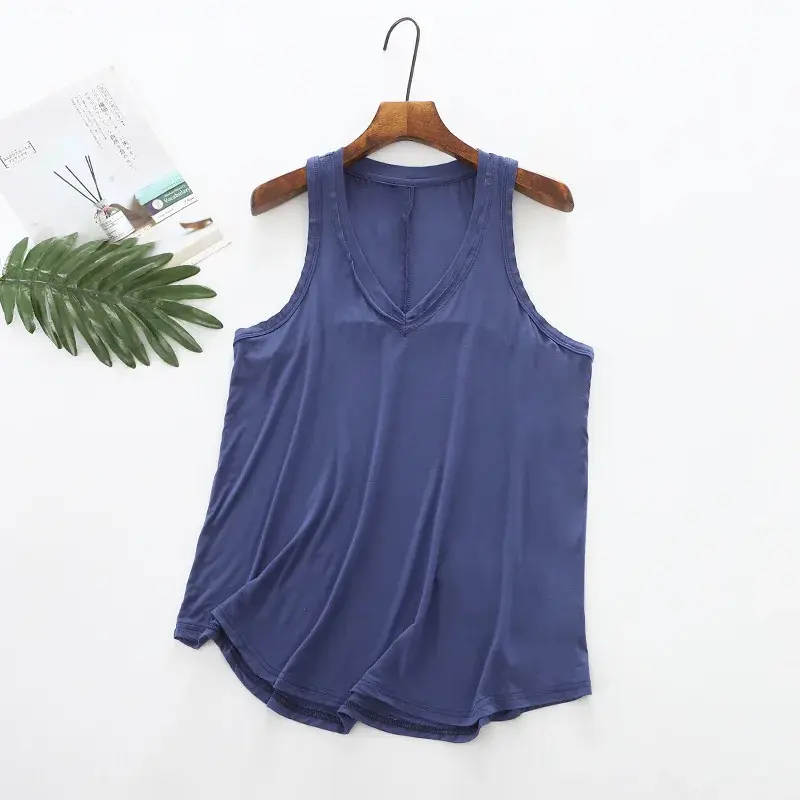 Loose plus Size Modal Women's Tank Top Base Shirt Spring Summer New Style Big Code Vest Female Strap Vest plus Size Tank Top