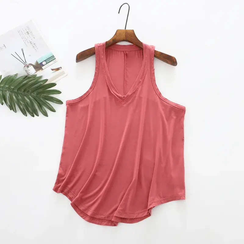 Loose plus Size Modal Women's Tank Top Base Shirt Spring Summer New Style Big Code Vest Female Strap Vest plus Size Tank Top