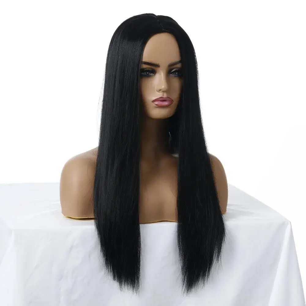 Cross-Border New Hot Sale Wig Multi-Color Long Straight Hair Women's Synthetic Wig Cap Multi-Color Xuchang Wig
