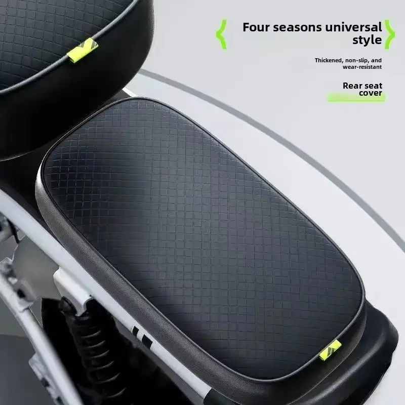 Thickened Waterproof Leather Motorcycle Seat Cushion Heat Insulation Four Seasons Universal Electric Car Seat Pad Rainproof