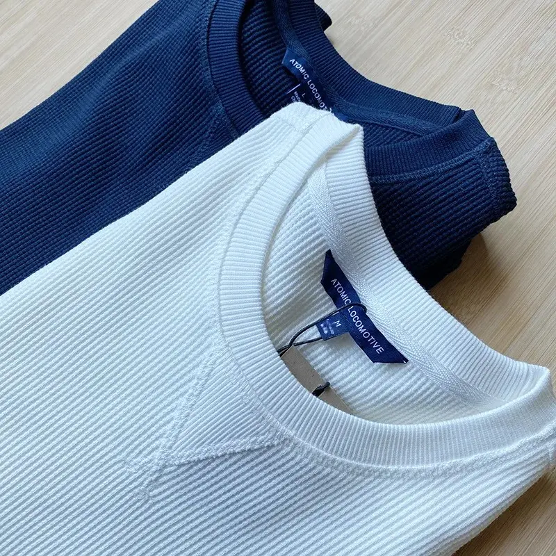 Embroiderywalf Men's Fashionable Cotton Pullover Sweatshirt Casual Loose Round Neck Base Layer Top For Spring And Autumn