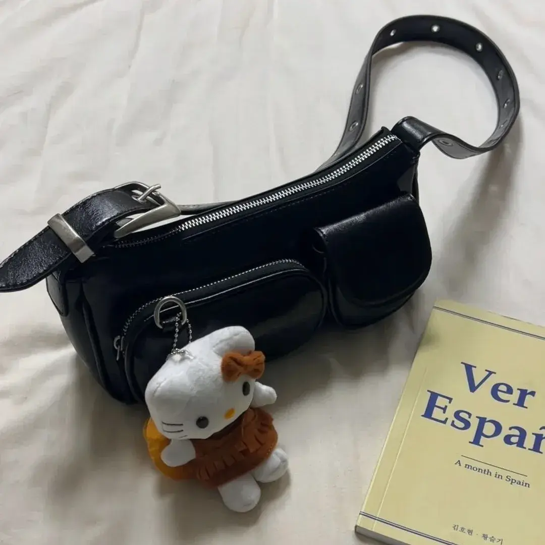 2024 Fashionable New Women's Bag Korean INS Niche Unique Vintage Leather High-End Shoulder Crossbody Underarm Bag