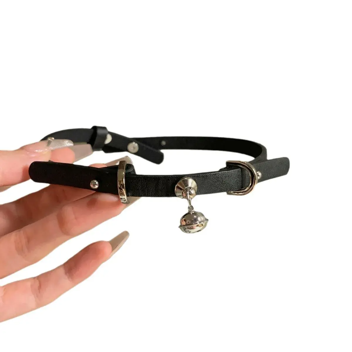 BlackNiche Women's Necklace Choker Lockbone Chain Collarbone Ring Women's Jewelry Small Bell Choker Neck Ring
