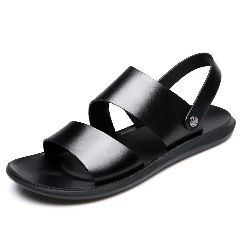2024 New Style Men's Slippers Casual Business Outdoor Use Dual Purpose Beach Shoes Direct Manufacturer Offering Free Shipping
