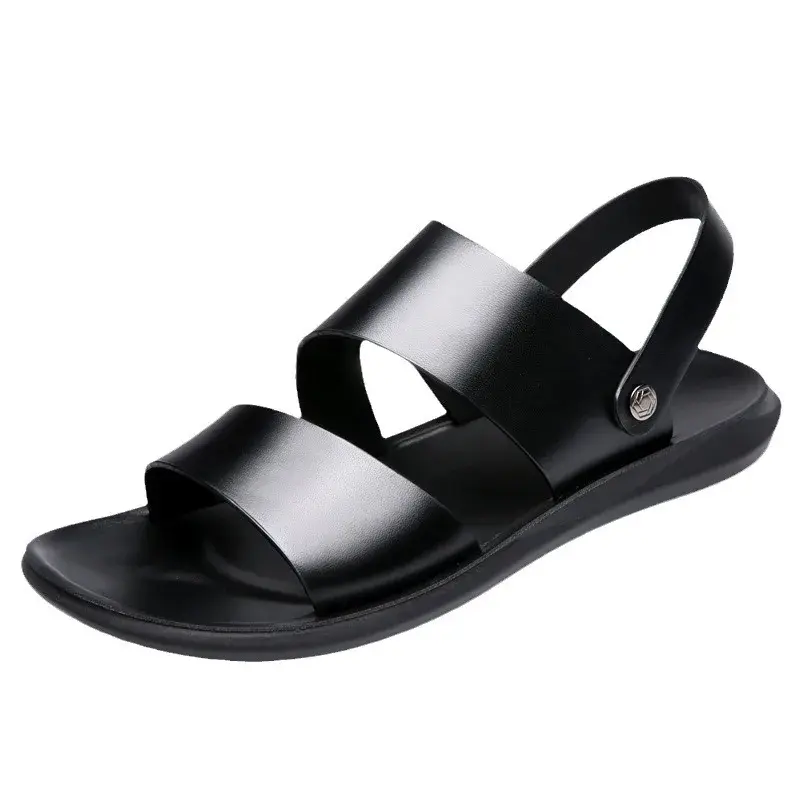 2024 New Style Men's Slippers Casual Business Outdoor Use Dual Purpose Beach Shoes Direct Manufacturer Offering Free Shipping