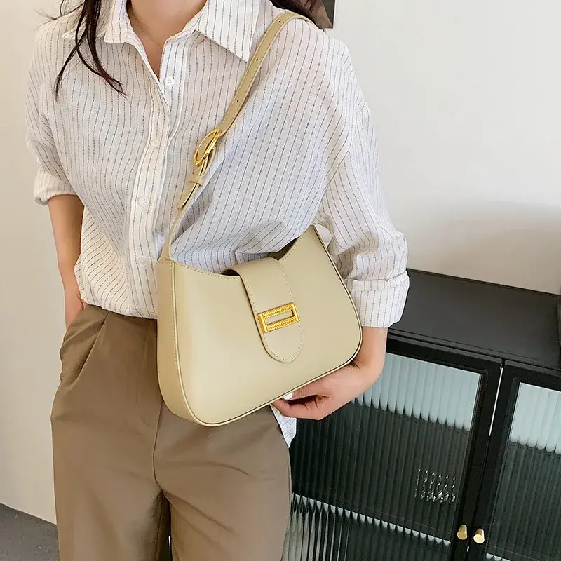 Fashionable Summer Women's Cross-Border Small Bag New Style 2024 Niche Bag With Single Shoulder Underarm Bag Motorcycle Equipmen