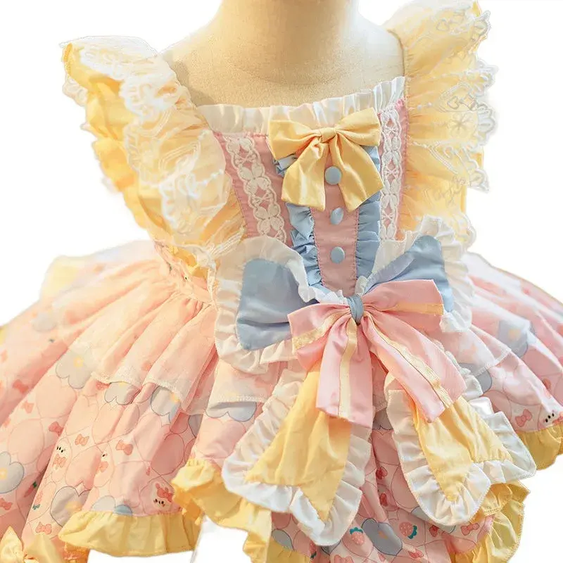 Stylish Children's Princess Dress For Girls Loftita Birthday Gown Baby Performance Outfit Kids Puffy Dress Casual Wear