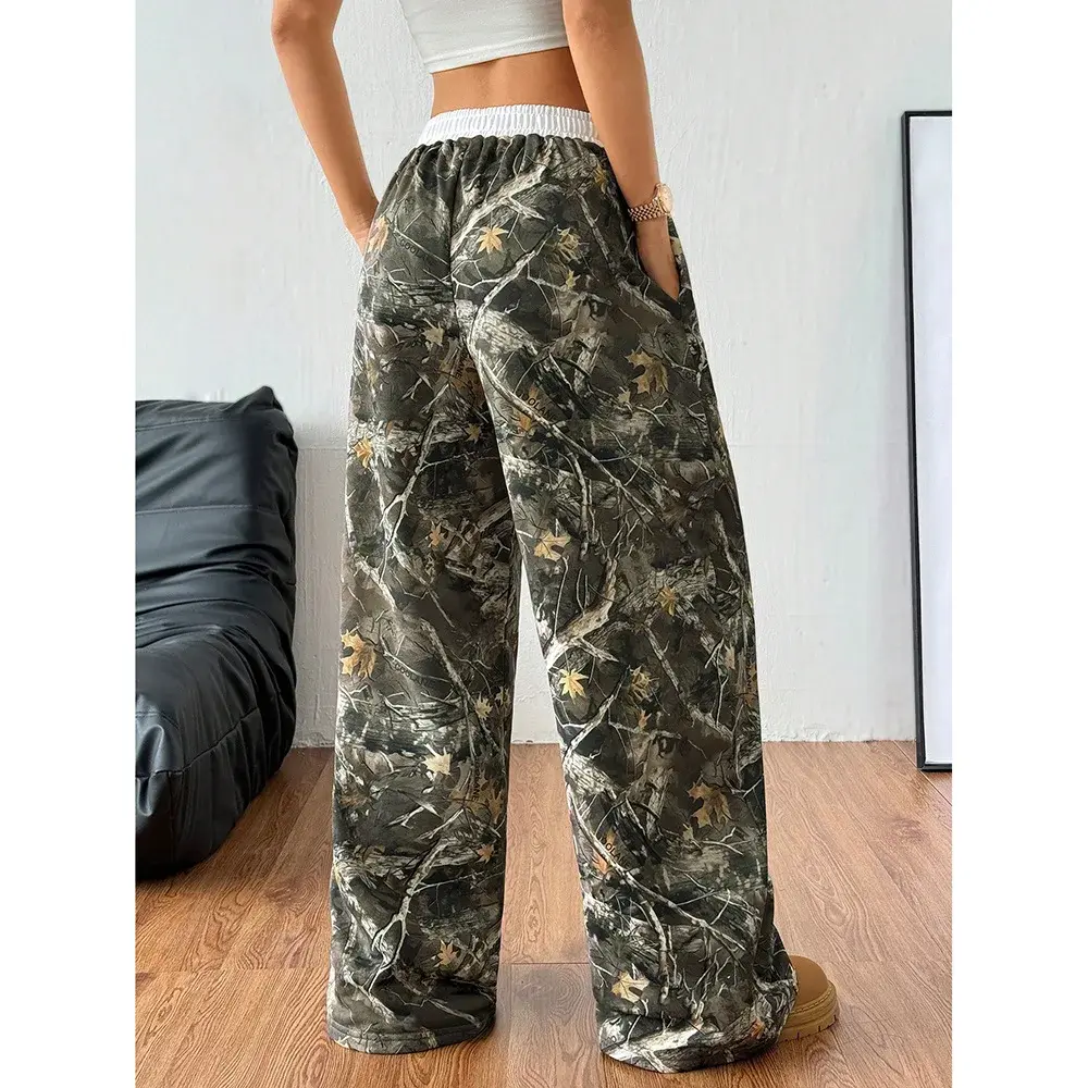 High Waist Casual Pants Long Loose Leggings Slimming Floor-Length Women's Fashion Spring Autumn New Style Hot Girl Trousers