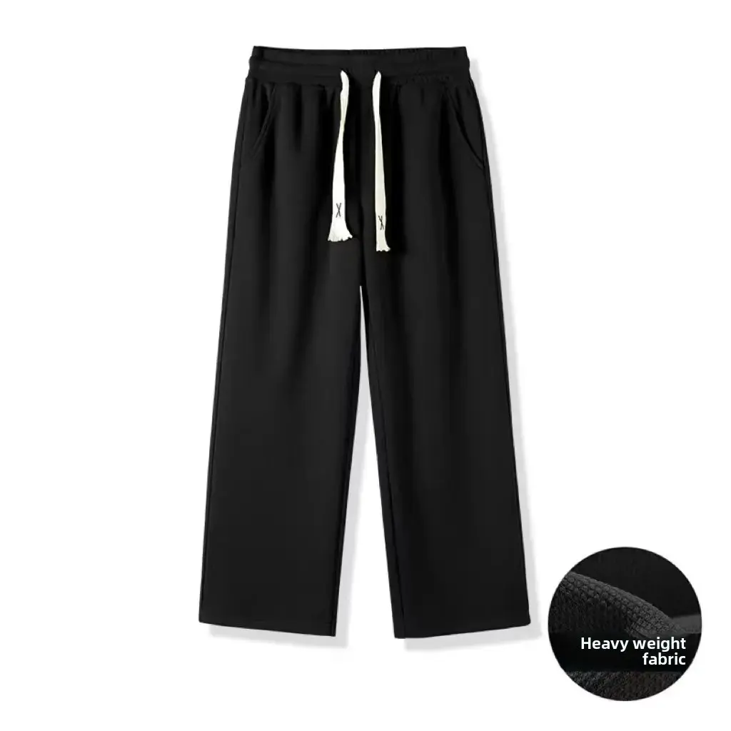 High Waist Draped Wide Leg Pants Women's Thin Spring Autumn Loose Straight Casual Trousers Small Size Slimming Floor Length
