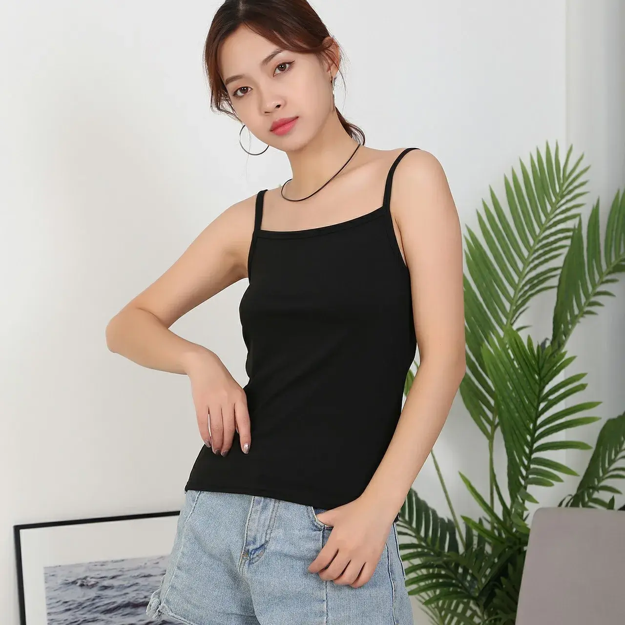 White Women's Summer Inner Base Layer Tank Top Sport Sleeveless Outer Wear Trendy Manufacturer Direct Small Tank Vest