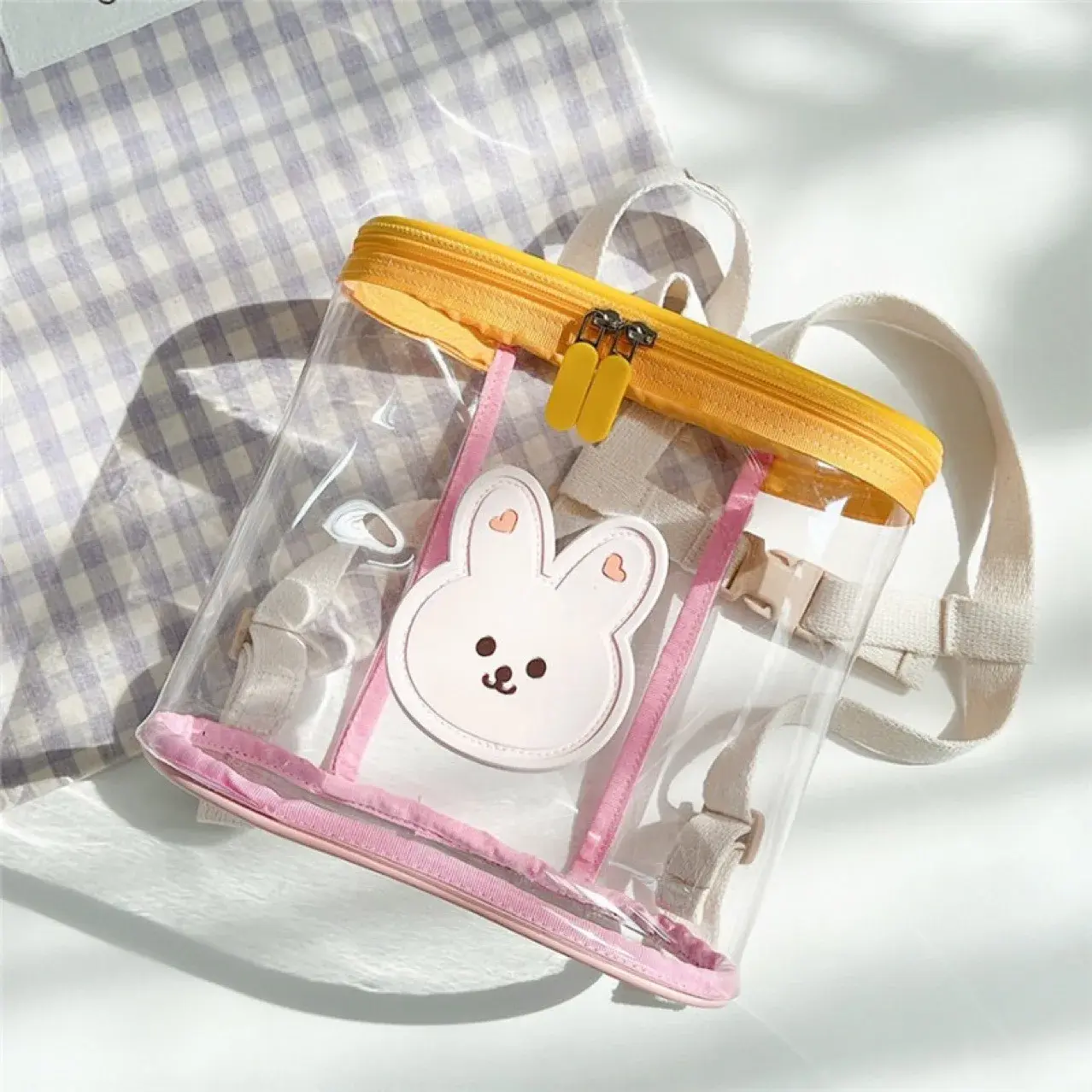 Korean Style Transparent Animal Shoulder Bag Nursery Beach Storage Bag Jelly Pack Children's Backpacks And Handbags