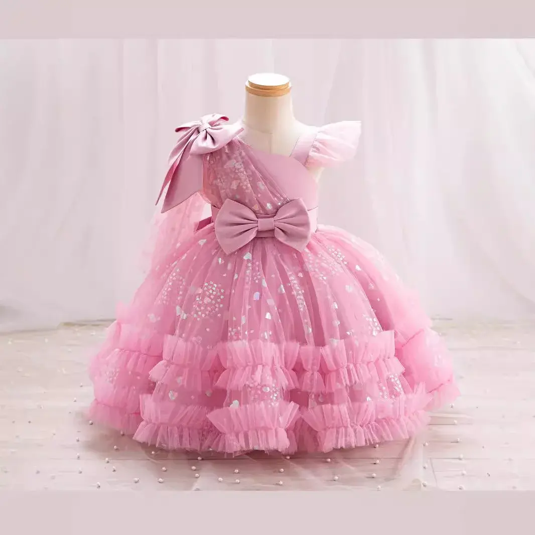 Princess Dress For Girls Niche Design Sensibility Dress Performance Outfit For Children's Day Hostess Costume Casual Wear