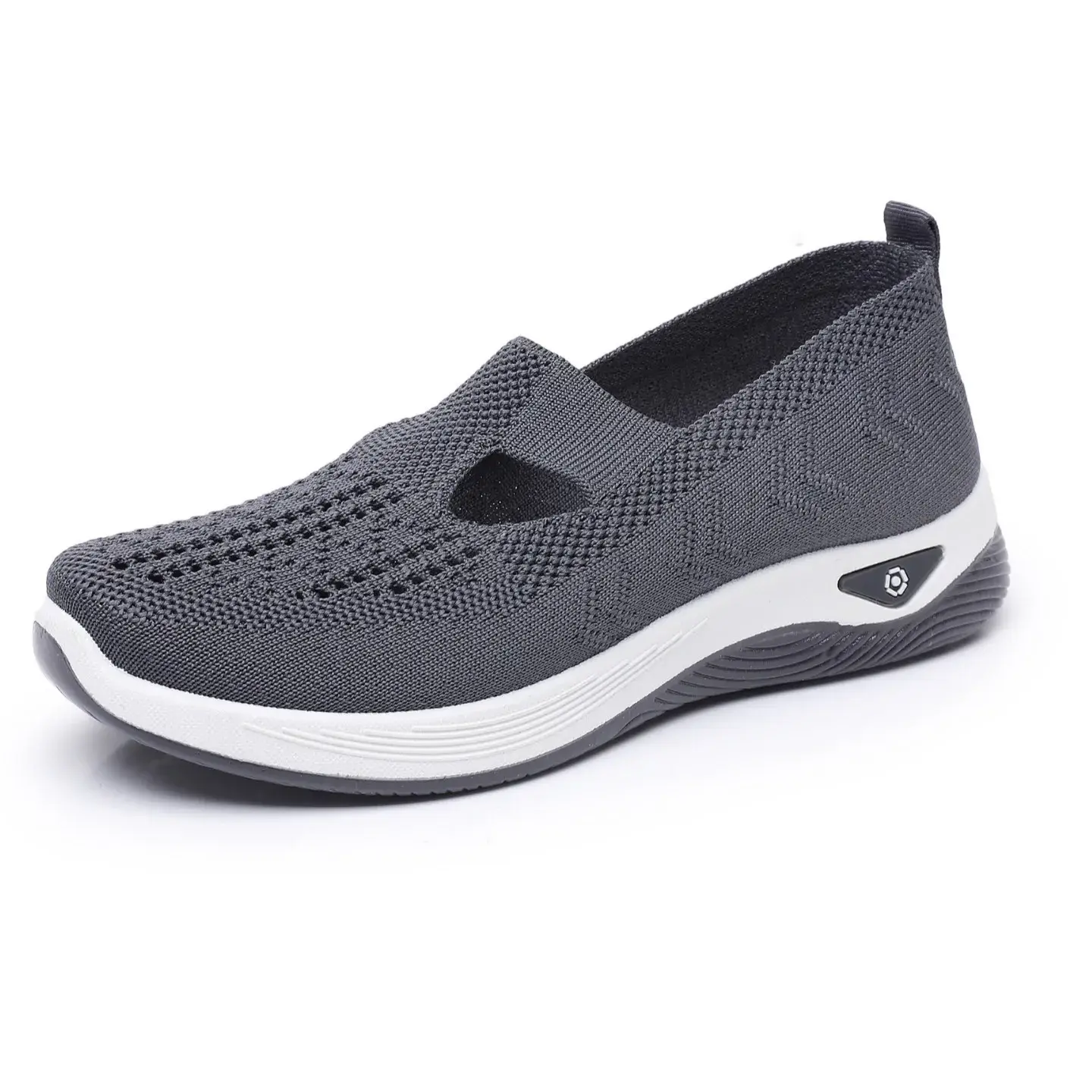 Breathable Slip-On Shoes Comfortable Soft Bottom Casual Shoes for Women Anti-Slip Elderly Walking Shoes Summer Airy Sandals