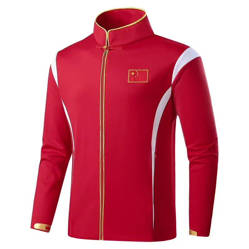 2023 Chinese National Team Sports Suit TopJacket School Sports Uniform Marathon Running Competition Suit Training Outerwear