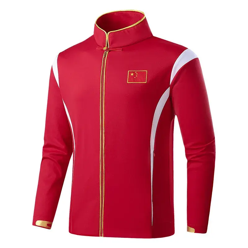 2023 Chinese National Team Sports Suit TopJacket School Sports Uniform Marathon Running Competition Suit Training Outerwear