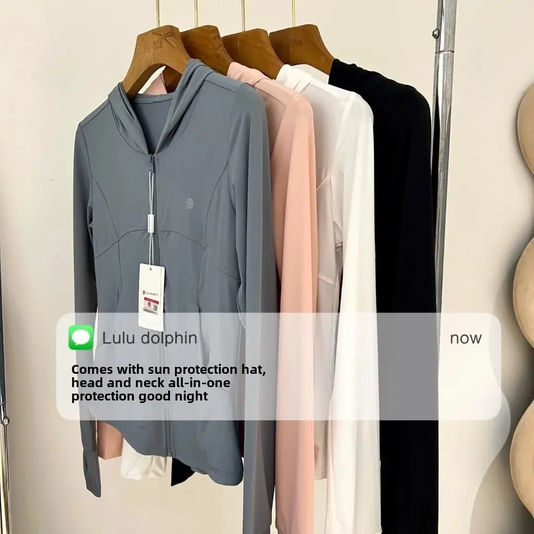Lulu Dolphin Original Linen Sun Protection Skin Jacket Slimming Women's New Summer Outdoor Physical Sunscreen Clothing
