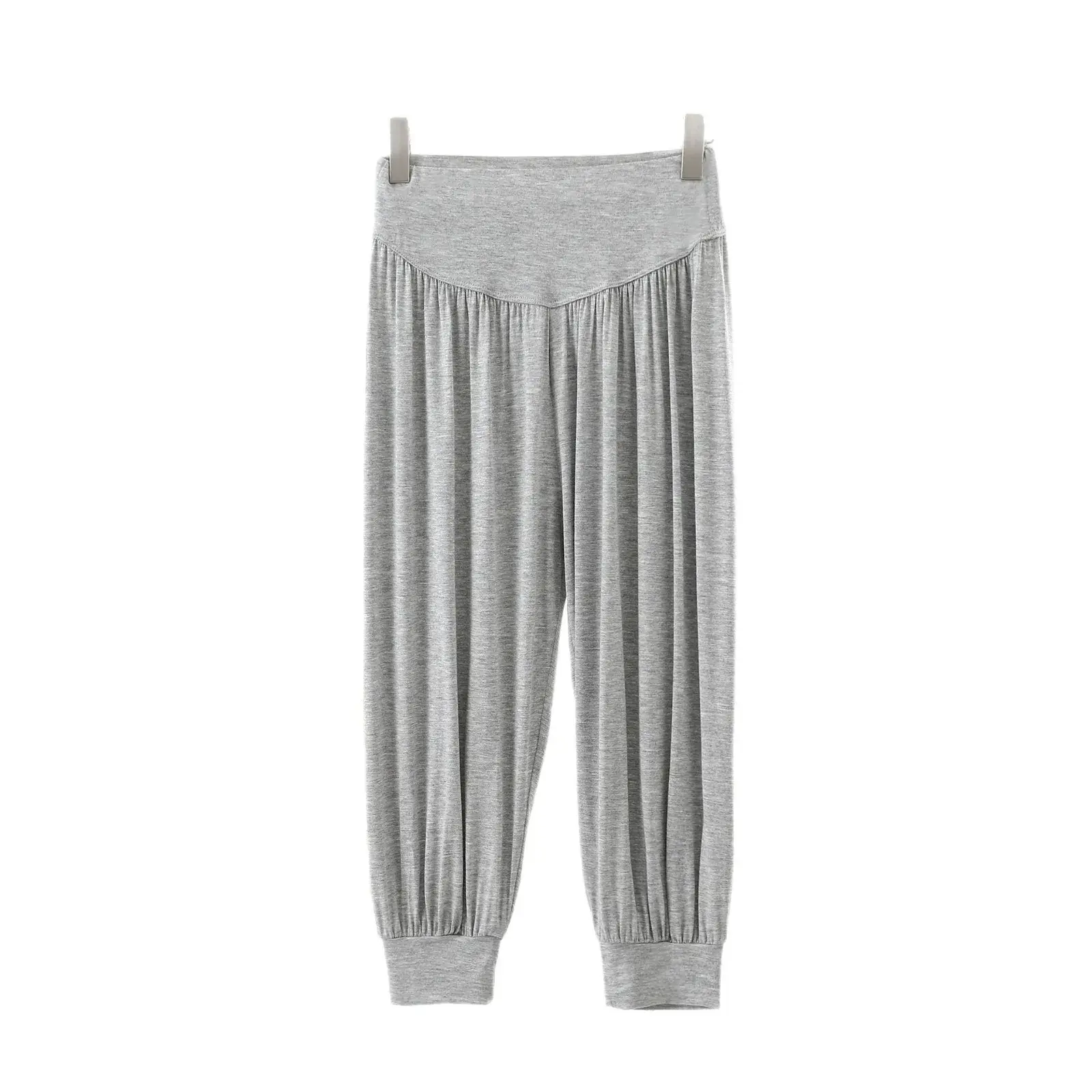 High Waist Modal Loose Casual Pants for Women Yoga Harlan Style Seven Fold Elastic Leisure Trousers Spring Summer New Arrival