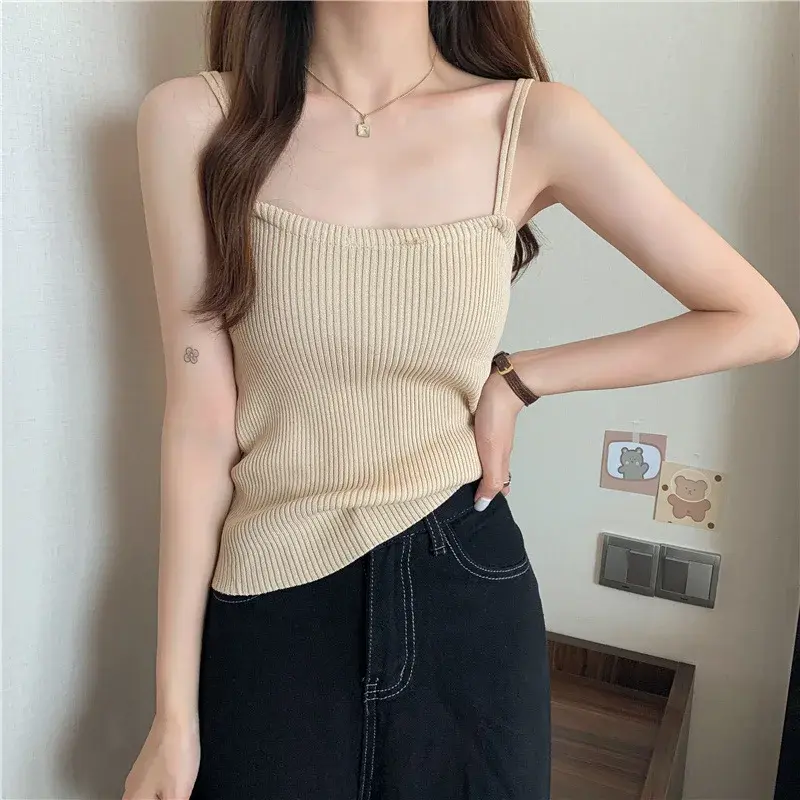 Plus Size Women's Tank Top Slimming Base Layer Shirt Summer Outerwear Big Size Vest Fashionable plus Size Women's Clothing