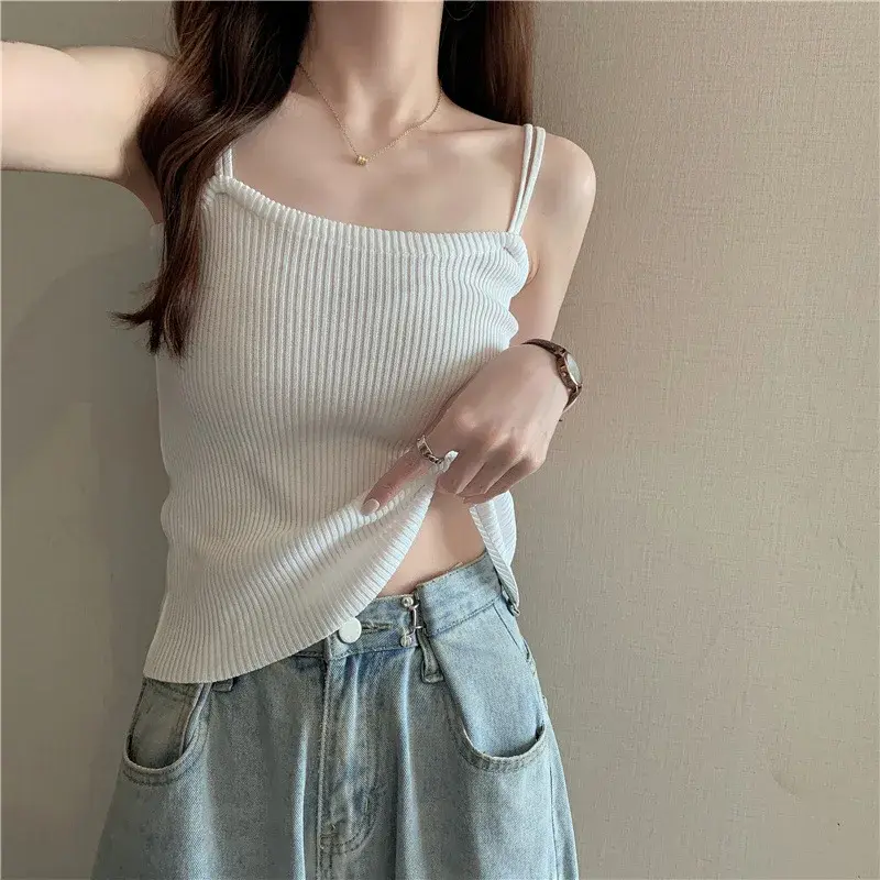 Plus Size Women's Tank Top Slimming Base Layer Shirt Summer Outerwear Big Size Vest Fashionable plus Size Women's Clothing