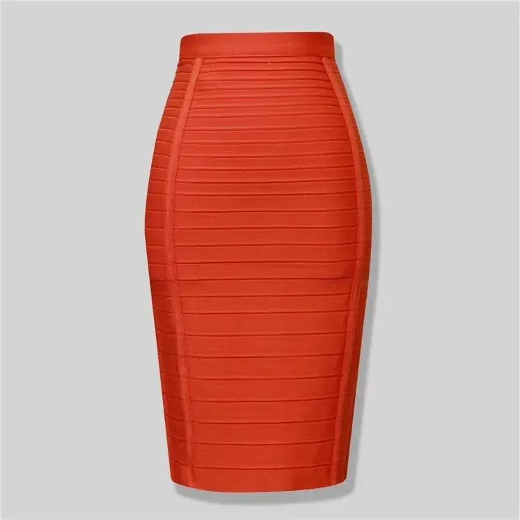 Sexy Stripe Elastic High Waist Wrap Bodycon Mini Skirt Party Celebration Half Skirt Polyester Fiber Tight Fit Aesthetic