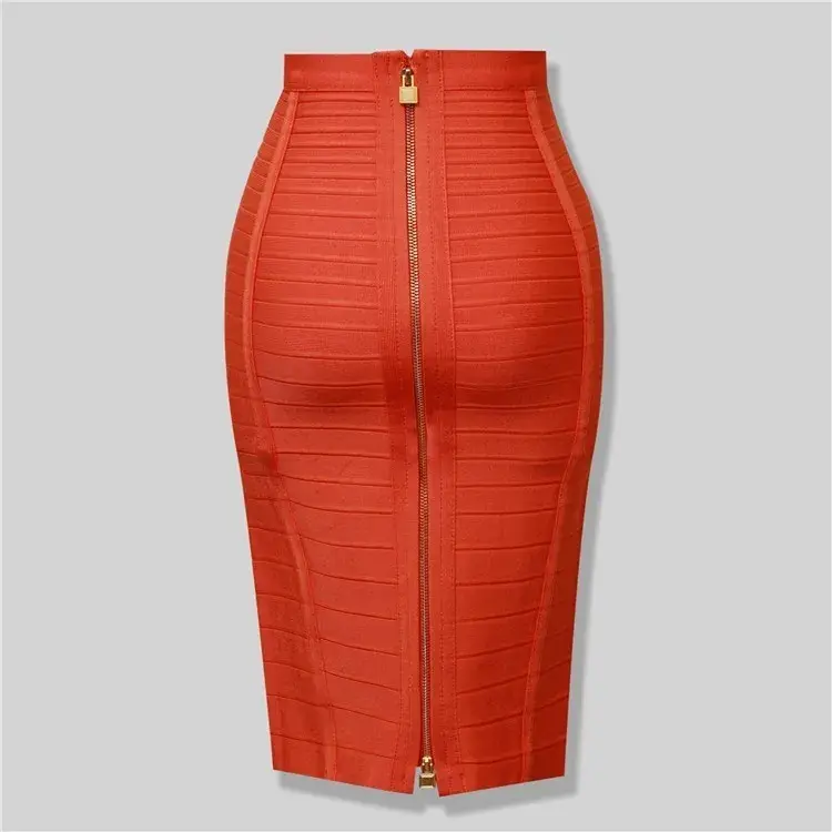 Sexy Stripe Elastic High Waist Wrap Bodycon Mini Skirt Party Celebration Half Skirt Polyester Fiber Tight Fit Aesthetic