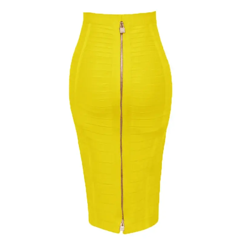 Sexy Stripe Elastic High Waist Wrap Bodycon Mini Skirt Party Celebration Half Skirt Polyester Fiber Tight Fit Aesthetic