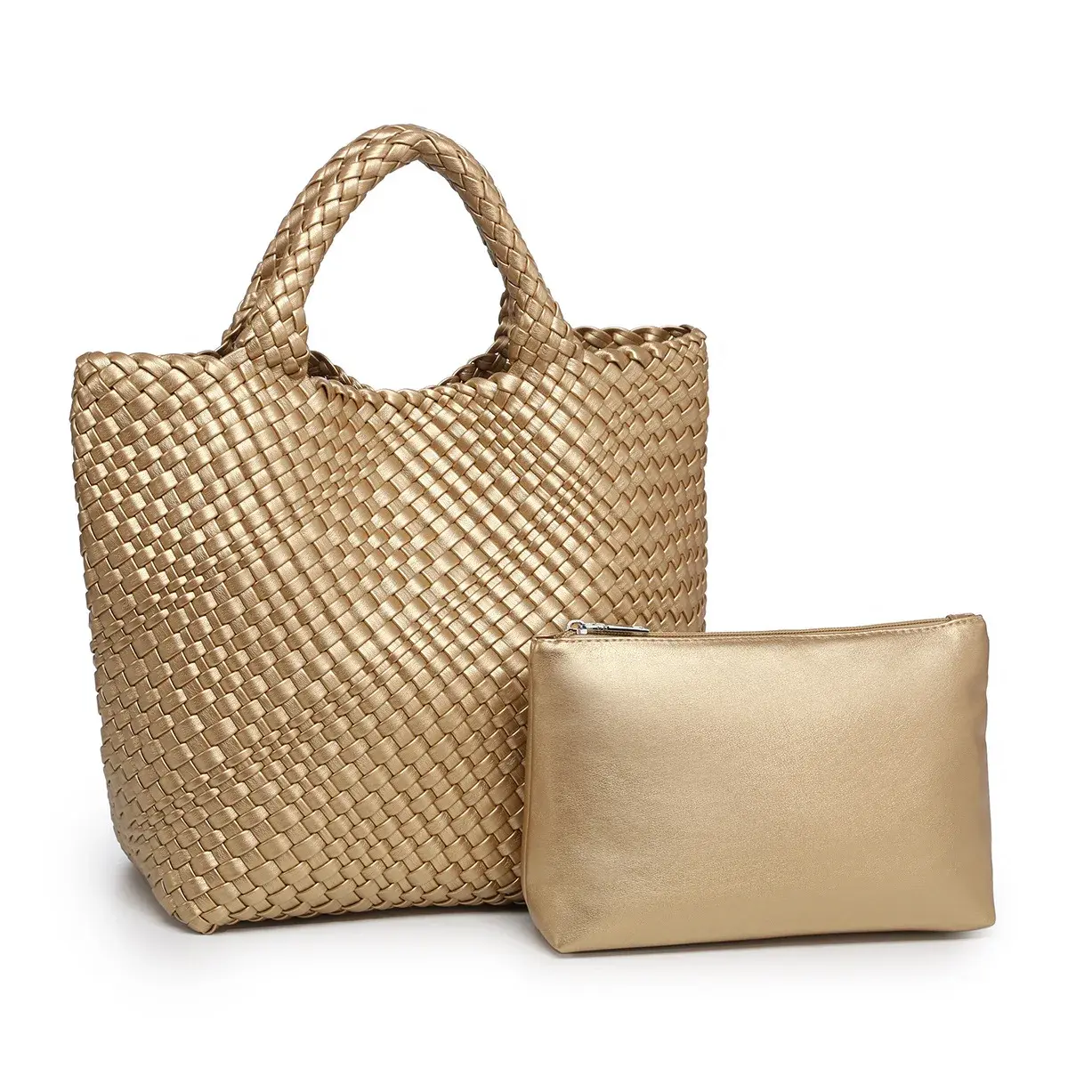 Handcrafted Large Capacity Casual Women's Shoulder Bag Woven Tote Bag Fashionable Minimalist Crossbody Handbag