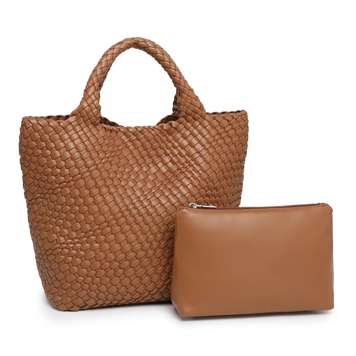 Handcrafted Large Capacity Casual Women's Shoulder Bag Woven Tote Bag Fashionable Minimalist Crossbody Handbag