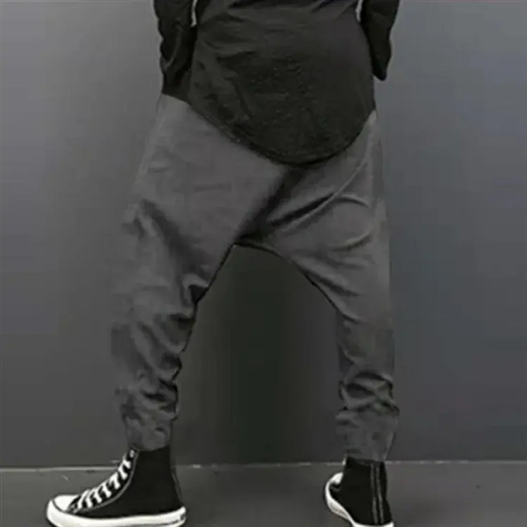 Casual Men's Pants Loose Fit Harajuku Style Spring Season Cross-border Stocking Slimming Harem Pants Suspenders