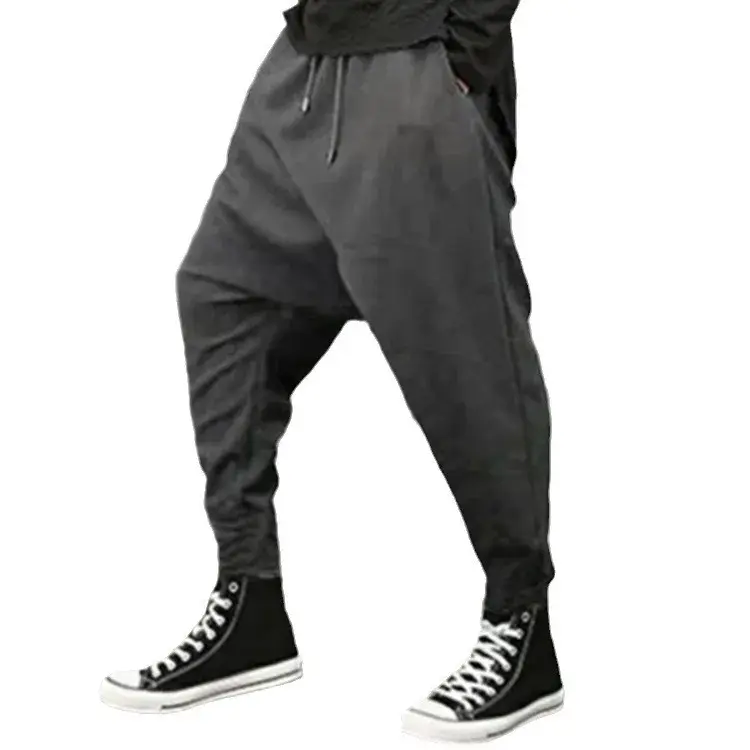 Casual Men's Pants Loose Fit Harajuku Style Spring Season Cross-border Stocking Slimming Harem Pants Suspenders