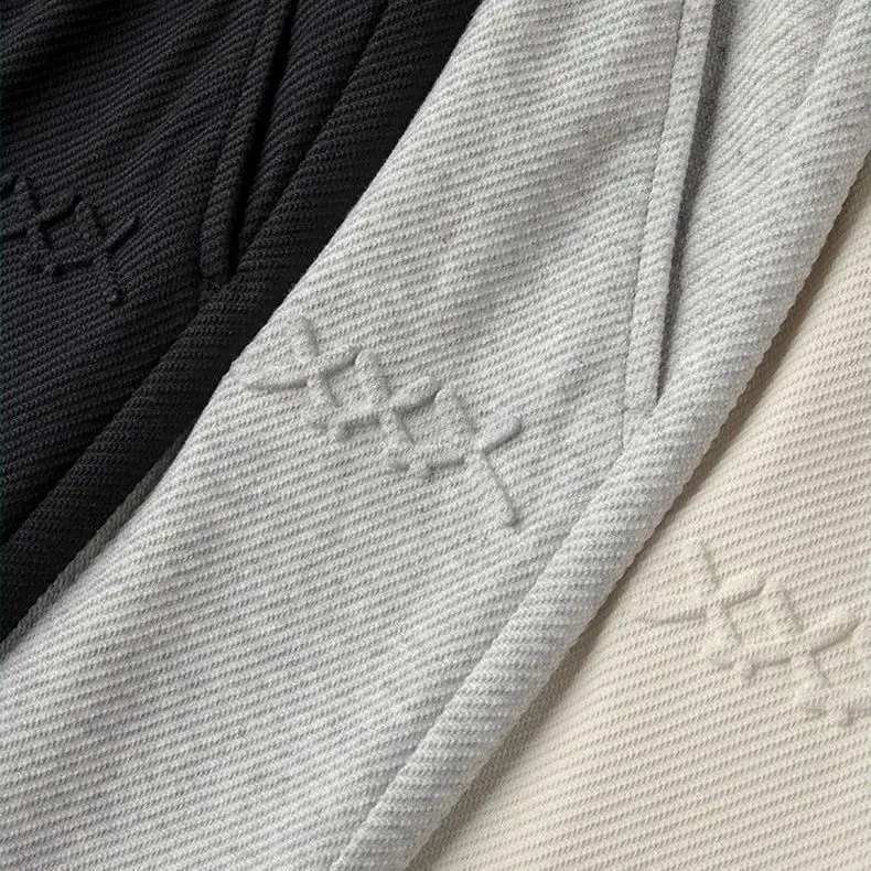 Spring Autumn Versatile Fashionable 3D Twill Casual Pants Men's New Style Slim Fit Sports Pants Smooths Your Silhouette Straight