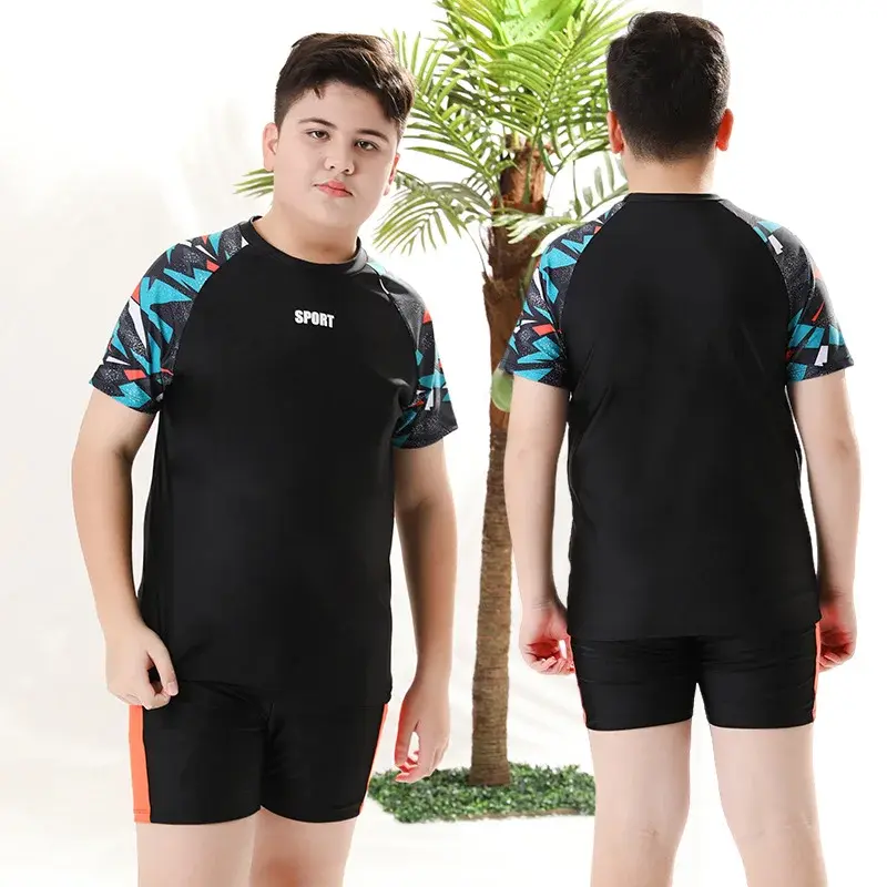 2024 New Children's Swimsuit Boys Swim Trunks Youth Separate Bathing Suit For Middle Large Kids Swimming Clothes