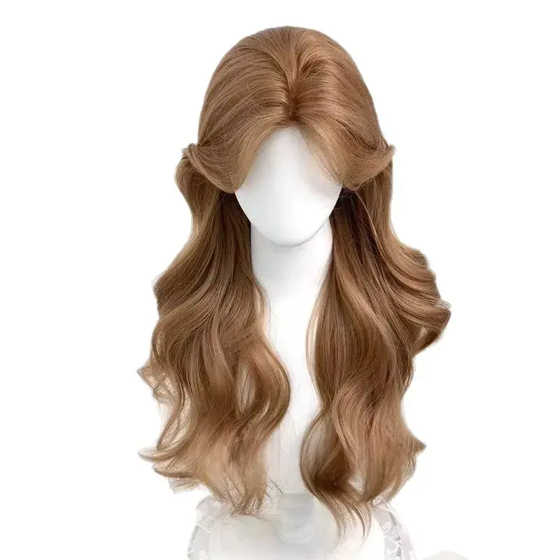 Korean Style Long Curl Wig Full Head Cover Precision Big Wave Wig Popular Daily Lolita Wig New Model Artificial Fiber