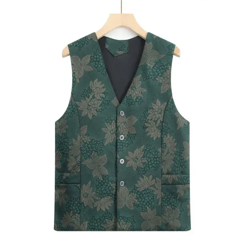 Autumn Collection Slim Fit Women's Vest Middle-Aged And Elderly People's Fashionable Shoulder Base Layer Sweater Vest