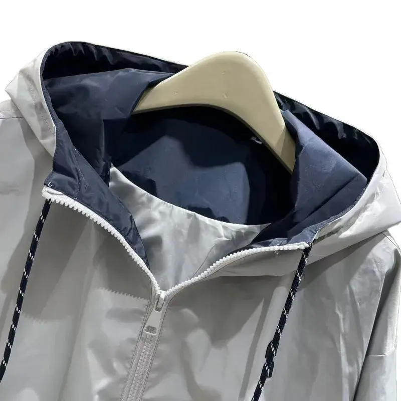 Spring 2025 Loose Women's Casual Hooded Jacket New Korean Style Versatile Top Design Sensation Outdoor Waterproof Coat