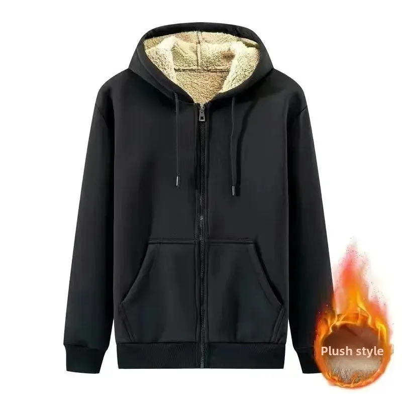 Autumn Winter Wear-Resistant Loose-Fit Outdoor Sheep Velvet Sweatshirt Working Clothes Suit Casual Scene Fashionable Coat
