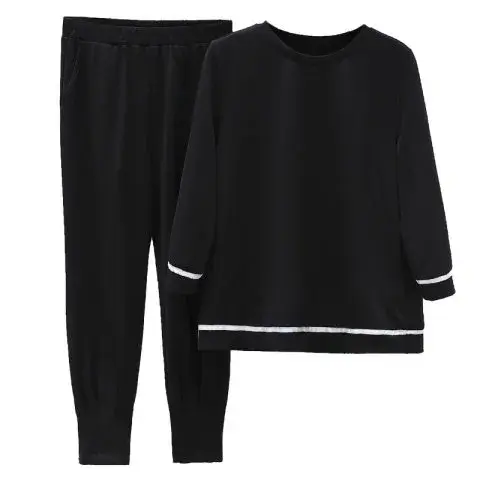 Loose Fashionable Korean Style Women's Two-Piece Set Casual Slimming Popular Spring Autumn Small Footed Pants Stylish