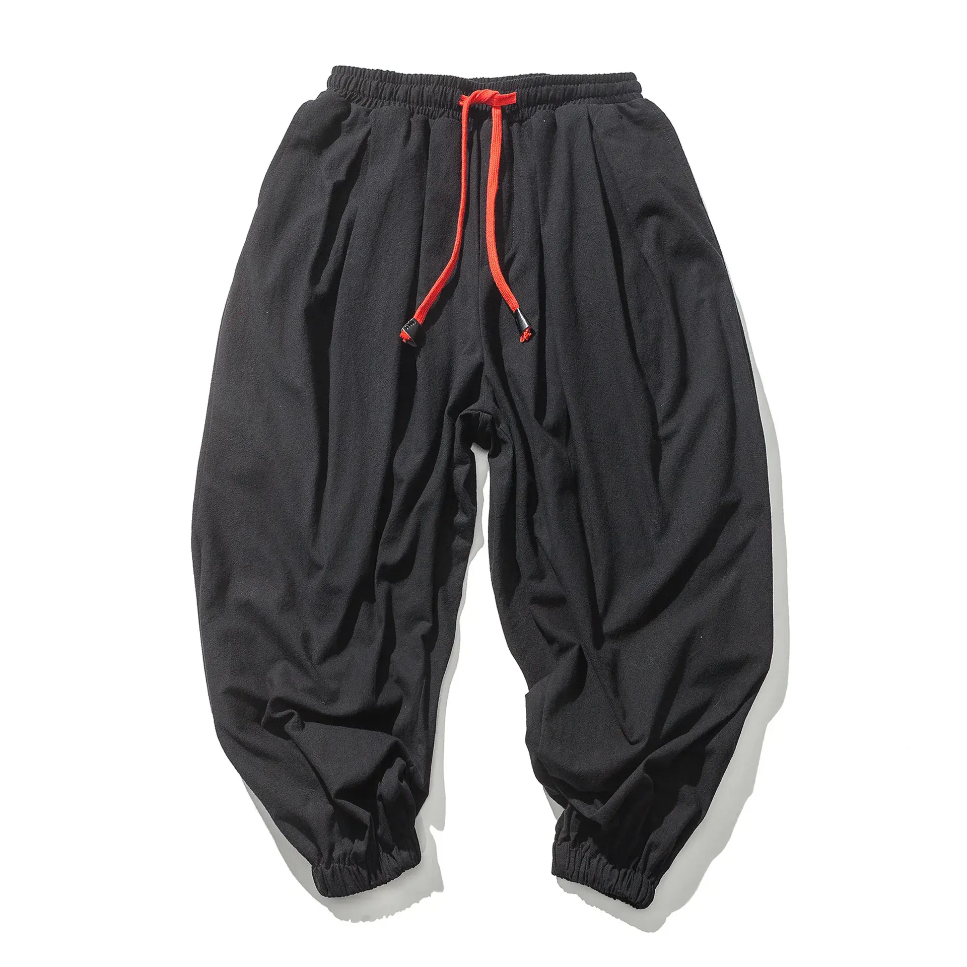 Loose Harlan Cotton Linen Pants Men's Fashionable Casual Loose Fit Long Trousers Comfortable Breathable Summer New Arrival