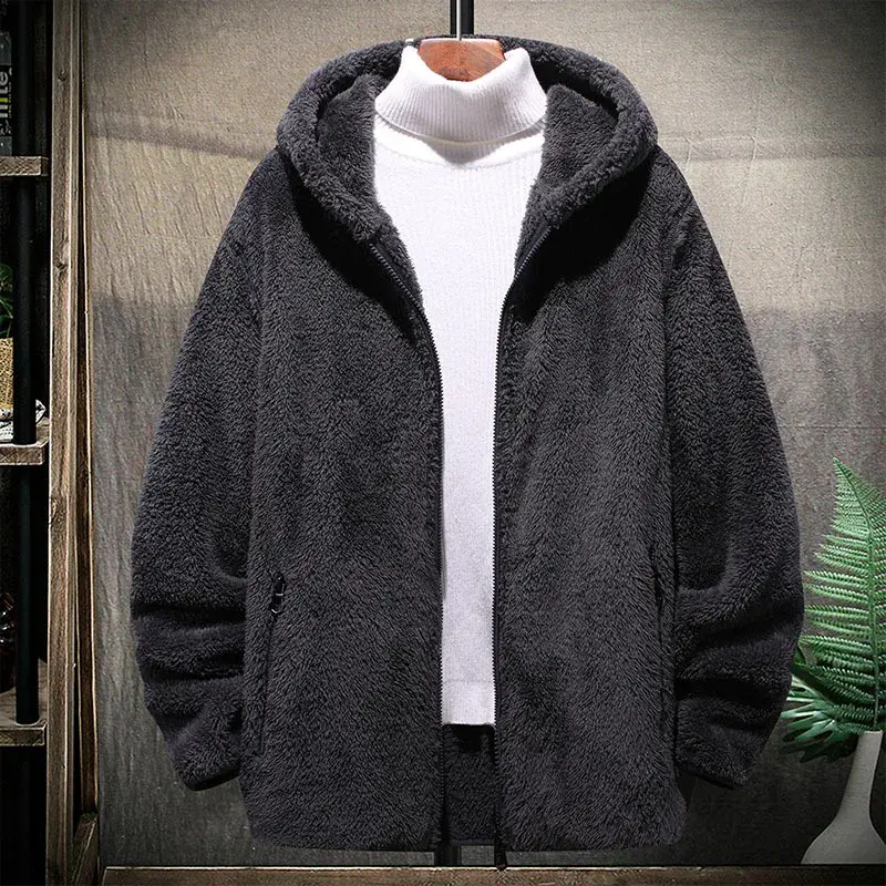 Trendy Brand Men's Sweatshirt Loose Fit Plush Hooded Top Autumn/Winter Style Casual Clothing Plus Size Available